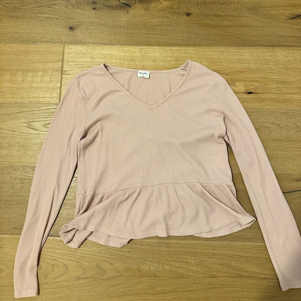 Pink Ruffle Top